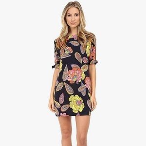 Trina Turk Cold shoulder Vinet Escapade Floral Jersey Dress